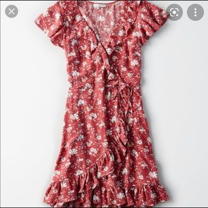 Red floral American Eagle Dress, size Large